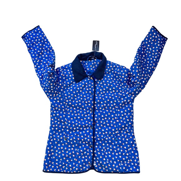 Jackets & Blazers - BNWT SIZE 14 WARDROBE Blue Multi ditsy bird Lightweight Padded Jacket coat